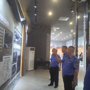 鳳臺執(zhí)法中隊黨支部參觀“五虎將抗日紀(jì)念館”